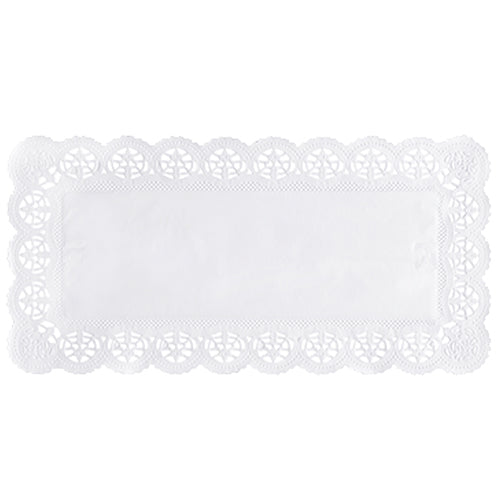 Os papéis rendados PAPSTAR quadrados 34x17 cm em branco da PAPSTAR GmbH têm uma borda ornamentada, semelhante a renda, que é perfeita para decoração elegante. A entrega é feita em um prático saco de plástico com 250 unidades para frescura e conforto.