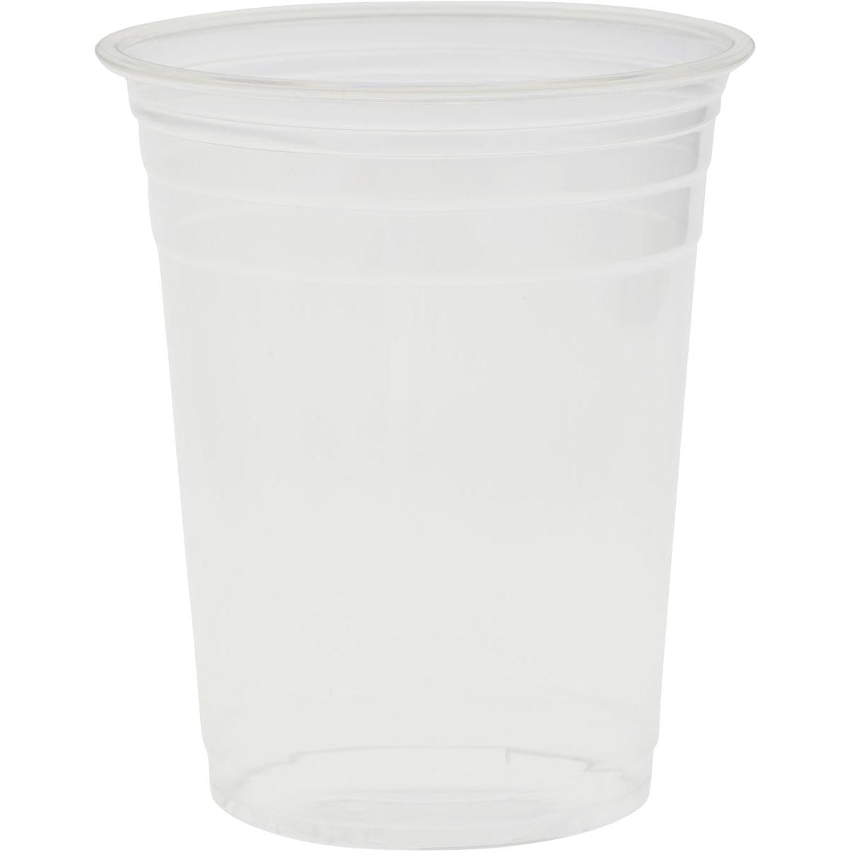 A caneca Crystal transparente da Duni GmbH, feita de materiais de alta qualidade com uma borda ligeiramente alargada, está vazia sobre um fundo branco simples.