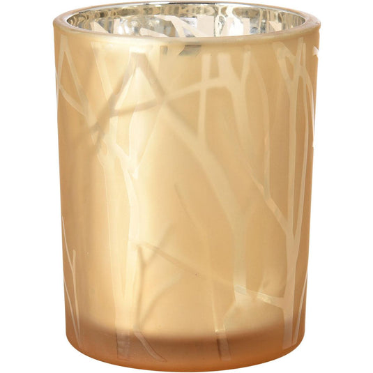 O castiçal 100x80 mm Shimmer Sand da Duni GmbH destaca-se pelo seu design cintilante e é um elegante artigo de decoração de mesa, perfeito como acessório de decoração sofisticado para o seu espaço (embalagem: 1 unidade).