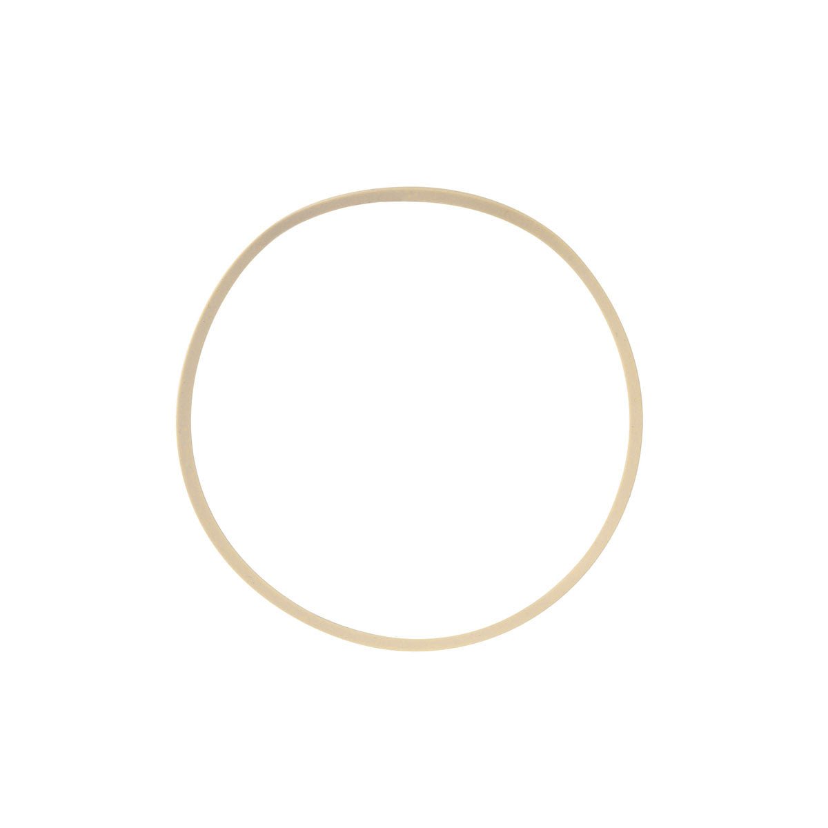 Um único elástico grande branco de borracha da Duni GmbH (embalagem de 100 unidades) está representado em forma circular sobre um fundo branco.