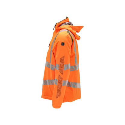 Casaco de inverno CLIMASCOT®, casaco de inverno leve, laranja de alta visibilidade/verde musgo