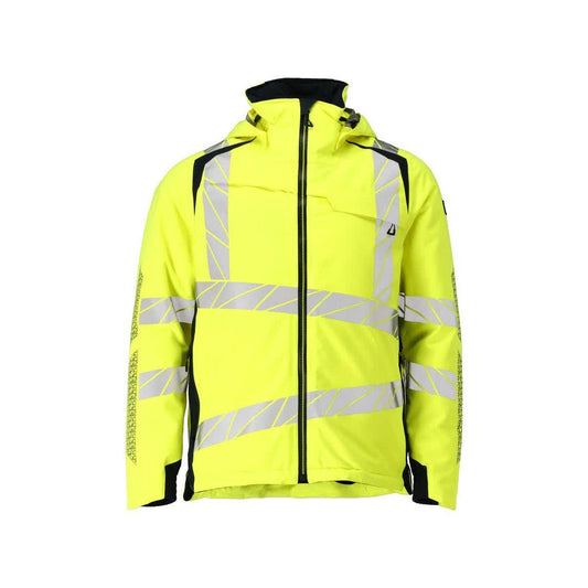 Jaqueta de inverno CLIMASCOT®, jaqueta de inverno leve, alta visibilidade amarelo/preto-azul