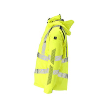 Jaqueta de inverno CLIMASCOT®, jaqueta de inverno leve, alta visibilidade amarelo/preto-azul