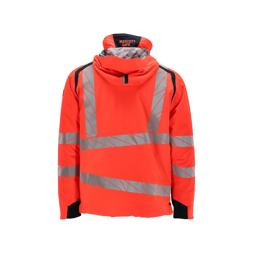 Casaco de inverno CLIMASCOT®, casaco de inverno leve, Hi-vis vermelho/preto-azul