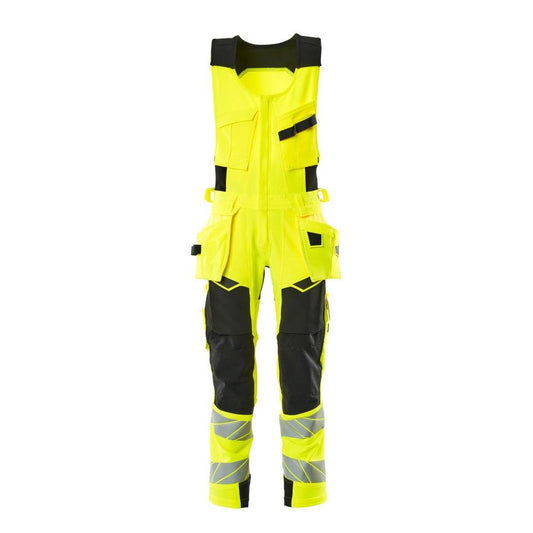 Calças combinadas, bolsos pendurados, calças combinadas ULTIMATE STRETCH, alta visibilidade amarelo/preto