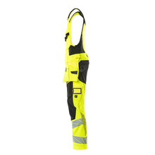 Calças combinadas, bolsos pendurados, calças combinadas ULTIMATE STRETCH, alta visibilidade amarelo/preto