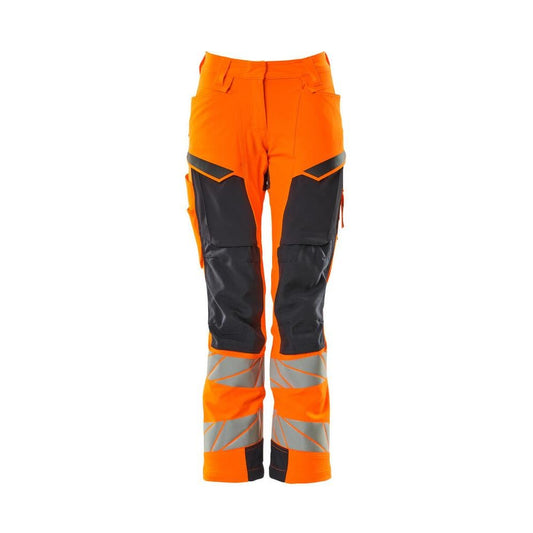 Calças femininas, DIAMOND, bolsos nos joelhos, calças elásticas