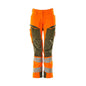Calças femininas, DIAMOND, bolsos nos joelhos, calças elásticas