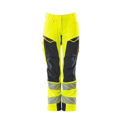 Calças femininas, DIAMOND, bolsos nos joelhos, calças elásticas