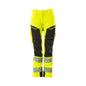 Calças femininas, DIAMOND, bolsos nos joelhos, calças elásticas