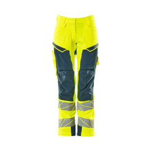 Calças femininas, DIAMOND, bolsos nos joelhos, calças elásticas