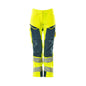 Calças femininas, DIAMOND, bolsos nos joelhos, calças elásticas