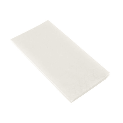 Um único PAPSTAR guardanapo 2-camadas, 33x33 cm, branco (dobra superior, 250 unidades) da PAPSTAR GmbH é apresentado dobrado de forma limpa sobre um fundo branco simples.
