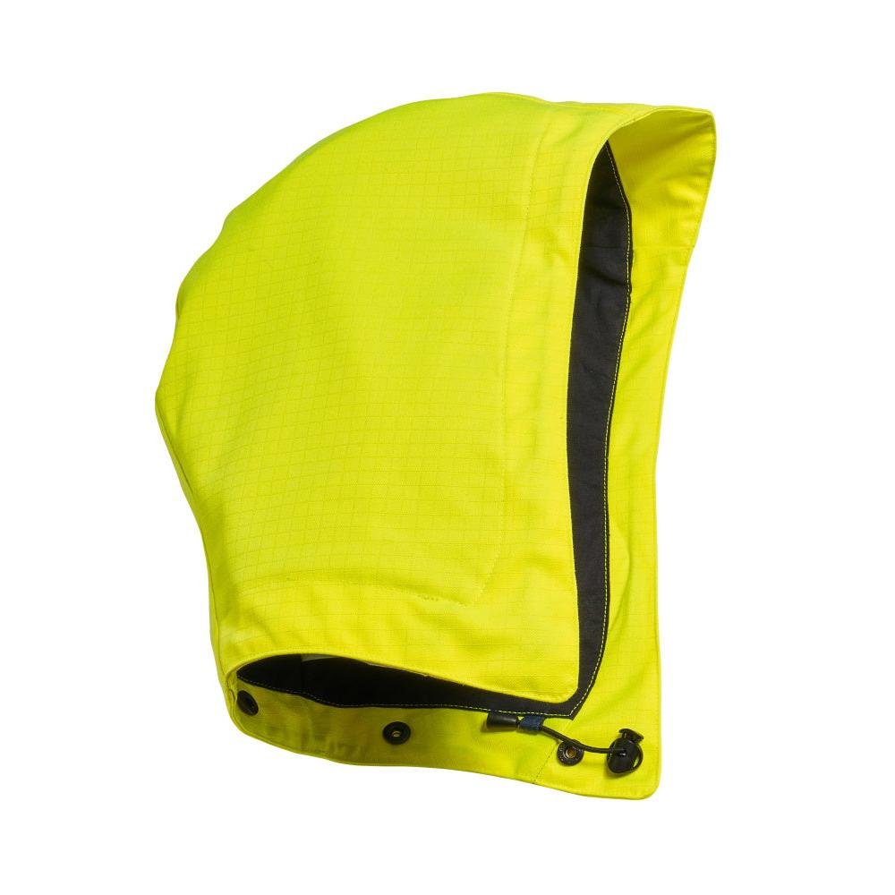 Capuz para capacete de segurança, ajustável Capuz tamanho ONE, amarelo de alta visibilidade | Pacote (1 peça)