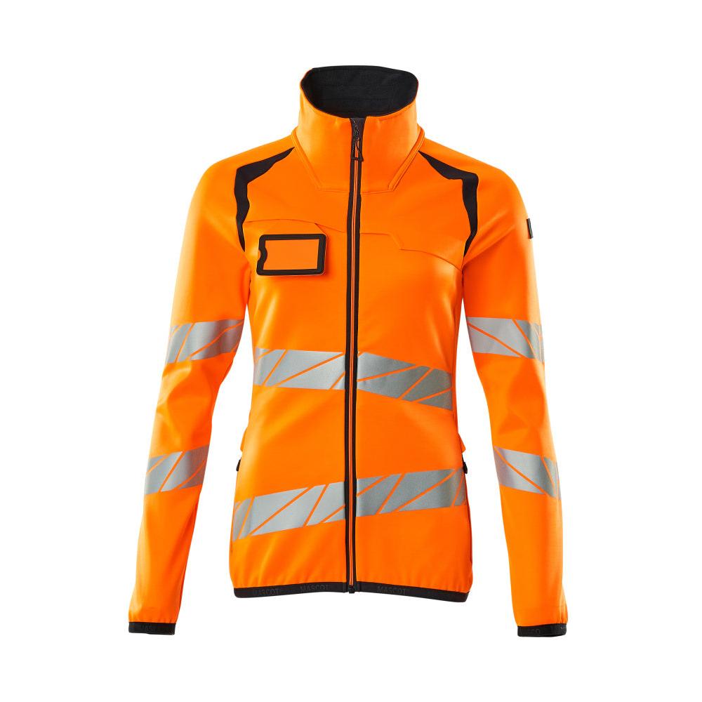 Camisola polar com fecho de correr, casaco micropolar feminino Multisafe