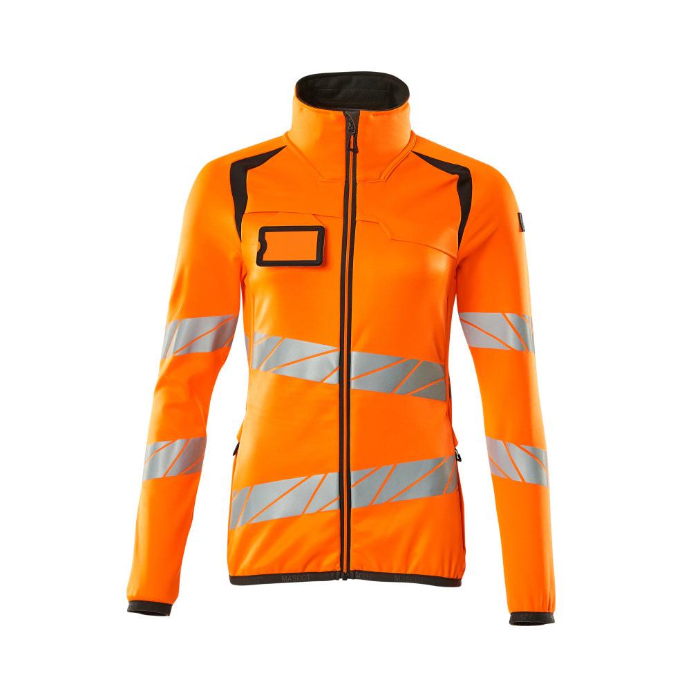 Camisola polar com fecho de correr, casaco micropolar feminino Multisafe