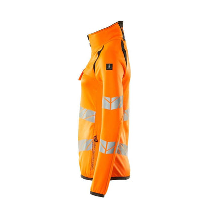 Camisola polar com fecho de correr, casaco micropolar feminino Multisafe