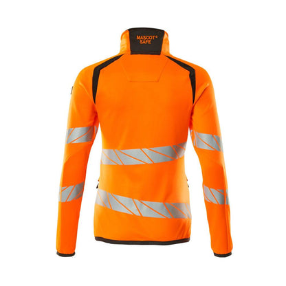 Camisola polar com fecho de correr, casaco micropolar feminino Multisafe