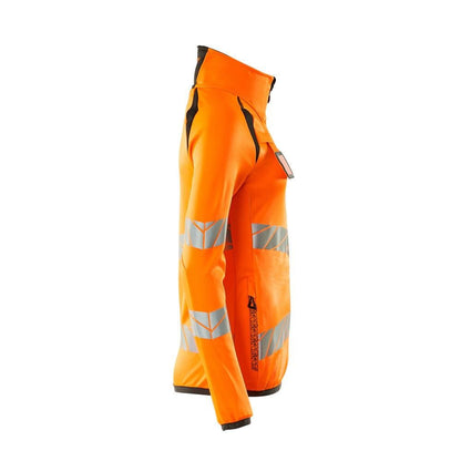 Camisola polar com fecho de correr, casaco micropolar feminino Multisafe