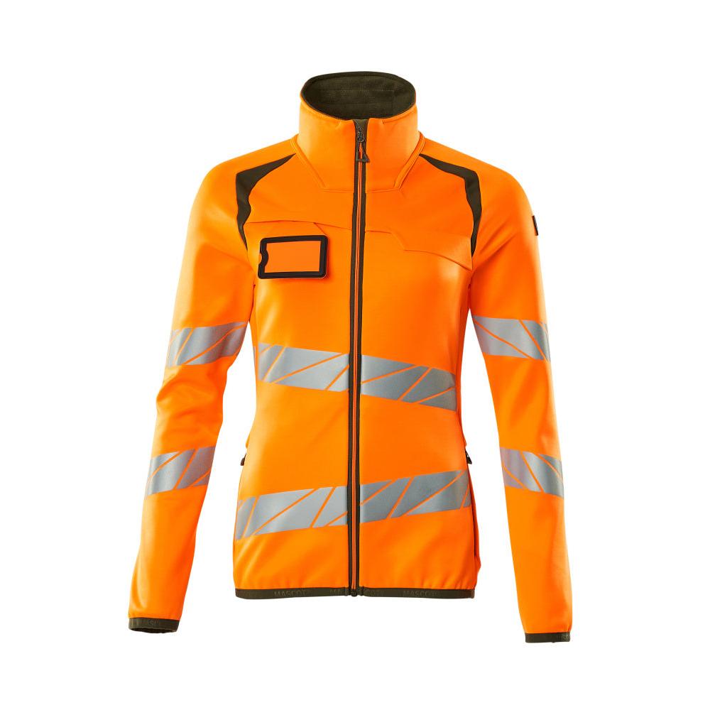 Camisola polar com fecho de correr, casaco micropolar feminino Multisafe