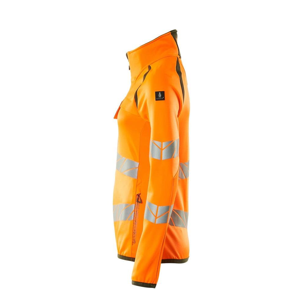 Camisola polar com fecho de correr, casaco micropolar feminino Multisafe