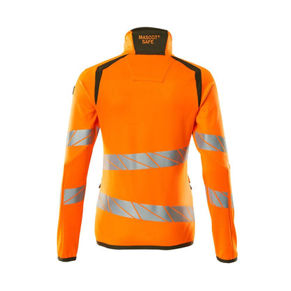 Camisola polar com fecho de correr, casaco micropolar feminino Multisafe