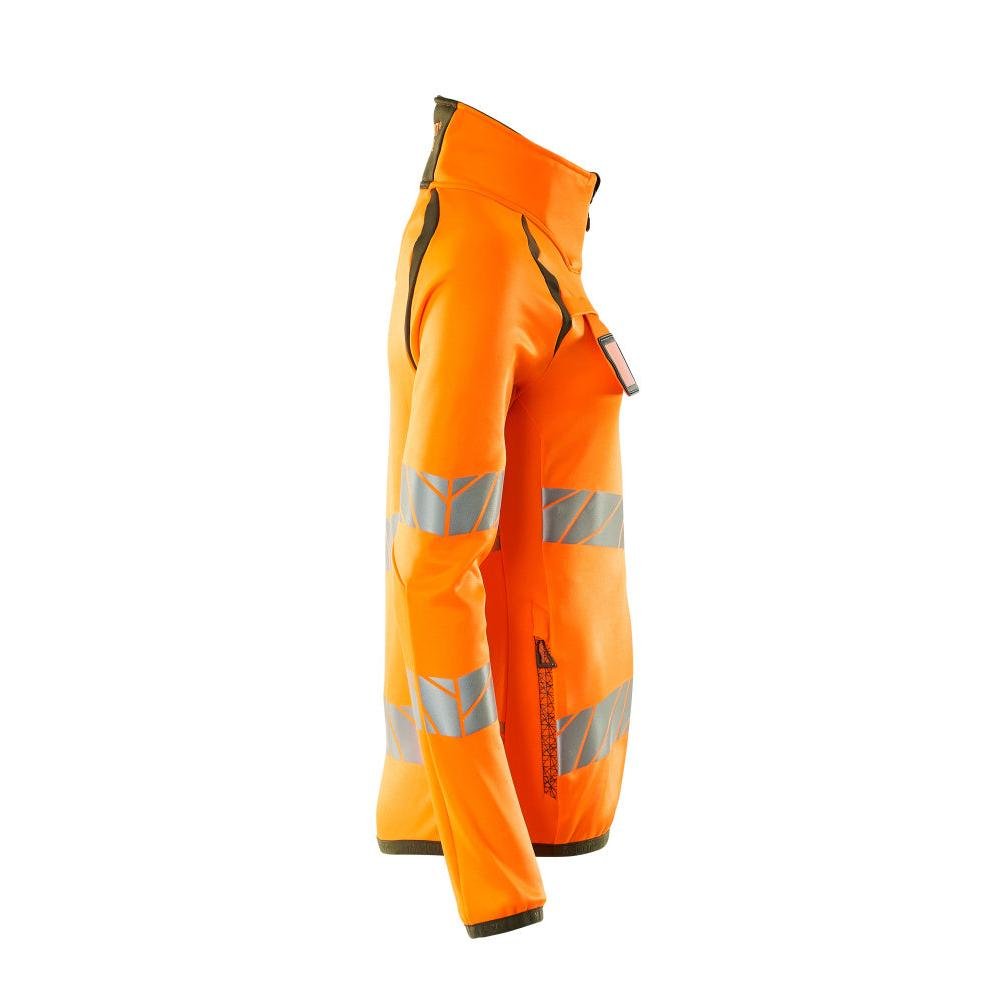 Camisola polar com fecho de correr, casaco micropolar feminino Multisafe
