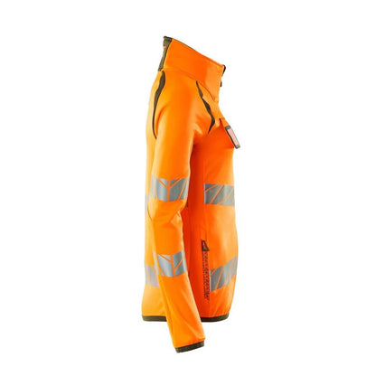 Camisola polar com fecho de correr, casaco micropolar feminino Multisafe