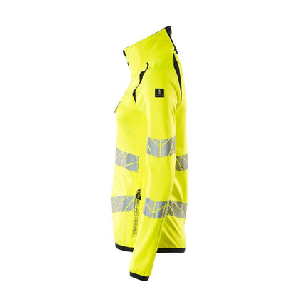 Camisola polar com fecho de correr, casaco micropolar feminino Multisafe