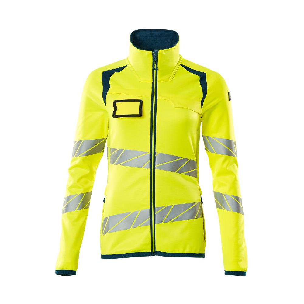 Camisola polar com fecho de correr, casaco micropolar feminino Multisafe