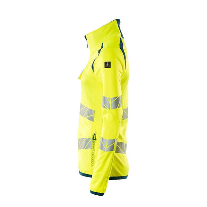 Camisola polar com fecho de correr, casaco micropolar feminino Multisafe