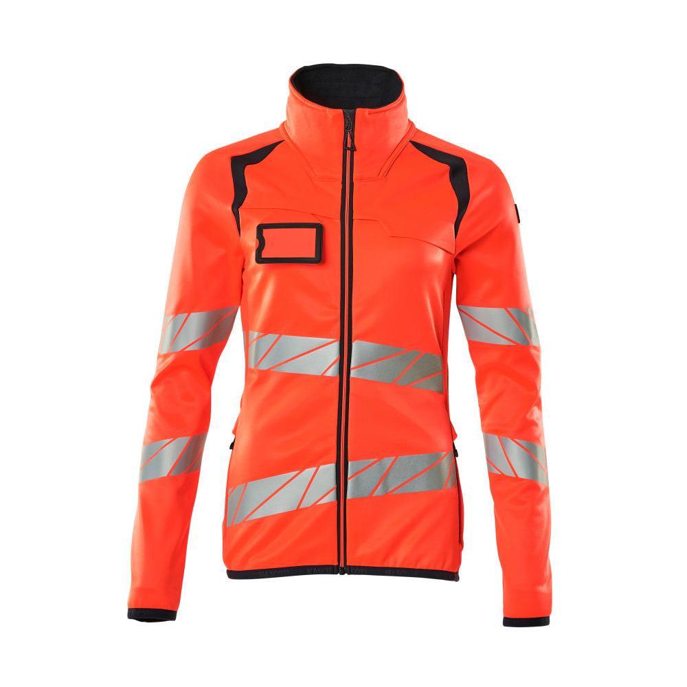 Camisola polar com fecho de correr, casaco micropolar feminino Multisafe