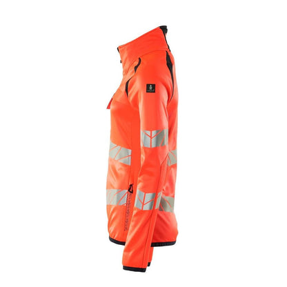 Camisola polar com fecho de correr, casaco micropolar feminino Multisafe