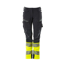 Calças femininas, DIAMOND, bolsos nos joelhos, calças elásticas