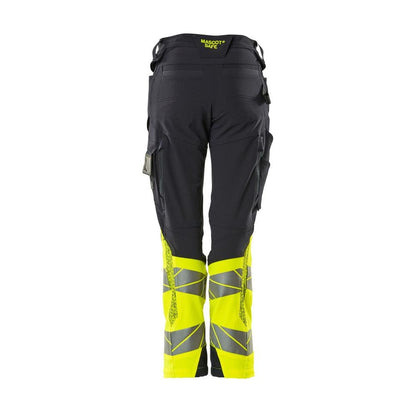 Calças femininas, DIAMOND, bolsos nos joelhos, calças elásticas