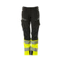 Calças femininas, DIAMOND, bolsos nos joelhos, calças elásticas