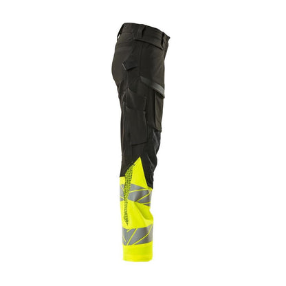 Calças femininas, DIAMOND, bolsos nos joelhos, calças elásticas