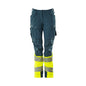 Calças femininas, DIAMOND, bolsos nos joelhos, calças elásticas