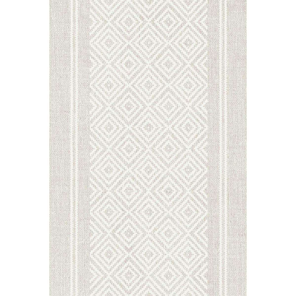 Um papel de parede bege-branco com um padrão de losango geométrico repetido e detalhes pontilhados complementa a sua decoração de mesa, especialmente quando combinado com os guardanapos Dunilin 40 x 60 cm 1/4 de dobra de alta qualidade da Duni GmbH.