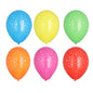 Os balões coloridos PAPSTAR "Stars" (Ø 29 cm, saco com 15 peças) da PAPSTAR GmbH são decorados com estrelas brancas - o acessório de decoração de festa ideal para qualquer ocasião.