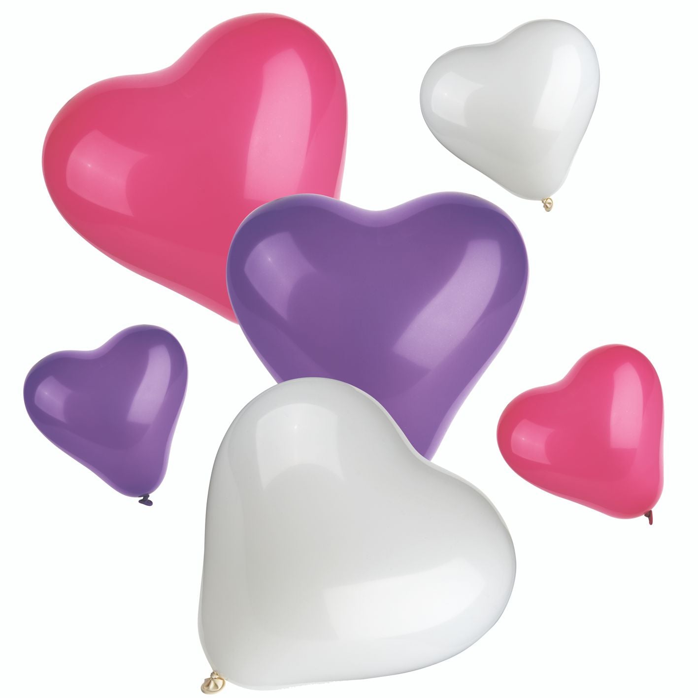 Os balões de ar "Heart" coloridos, pequenos e médios da PAPSTAR GmbH (saco, 12 peças) criam uma atmosfera charmosa e festiva com seus motivos de coração coloridos para qualquer ocasião especial.