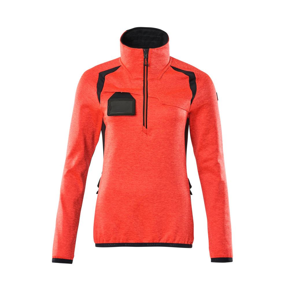 Suéter de lã com zíper curto, jaqueta feminina de microfleece