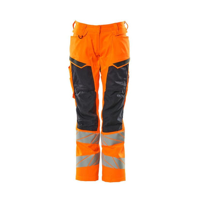 Calças femininas, DIAMOND, bolsos nos joelhos, calças elásticas