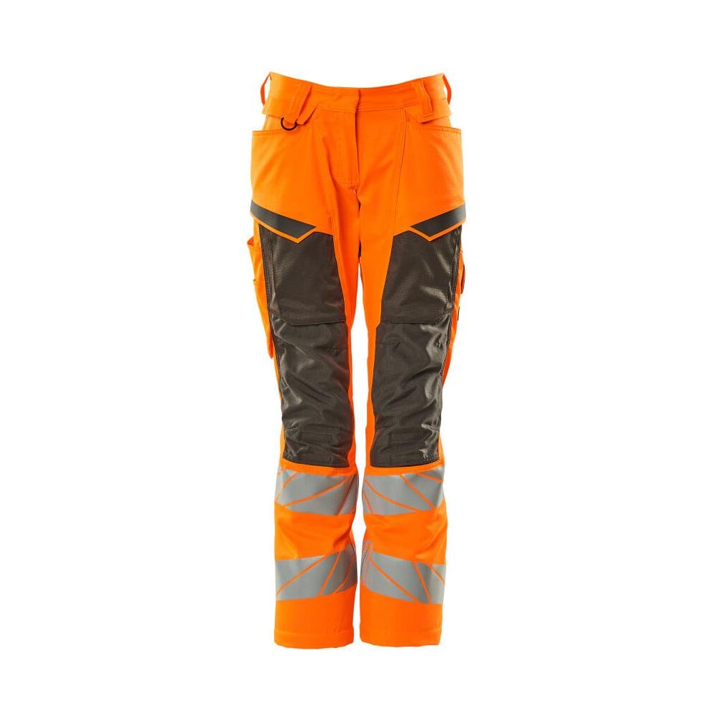 Calças femininas, DIAMOND, bolsos nos joelhos, calças elásticas