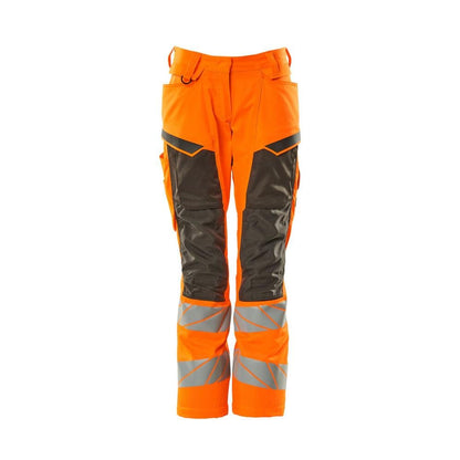 Calças femininas, DIAMOND, bolsos nos joelhos, calças elásticas