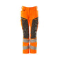 Calças femininas, DIAMOND, bolsos nos joelhos, calças elásticas