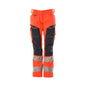 Calças femininas, DIAMOND, bolsos nos joelhos, calças elásticas