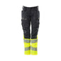 Calças femininas, DIAMOND, bolsos nos joelhos, calças elásticas