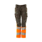 Calças femininas, DIAMOND, bolsos nos joelhos, calças elásticas