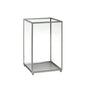 O castiçal de vidro, 220x140 mm da Duni GmbH, impressiona com um design elegante prateado e lados transparentes - um presente requintado para qualquer ocasião. A embalagem contém 1 peça.